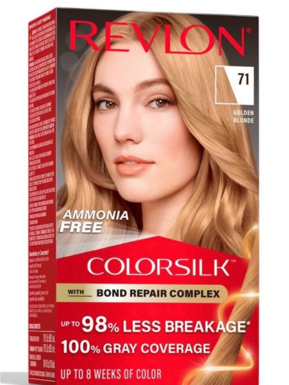 NEW BOX ⭐️ Revlon Color Silk Permanent Hair Color (Golden Blonde - 71)